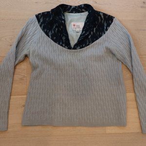 Vintage Erica Rose blue lace sweater